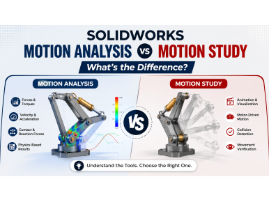 SOLIDWORKS Motion Analysis vs Motion Study: What’s the Difference?